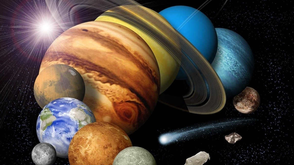 colors of the planets of the solar system