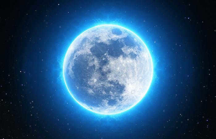 moon in space