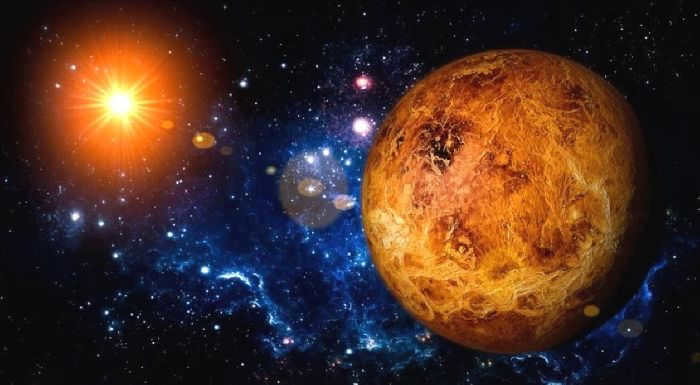 Image of Venus in proximity to the Sun