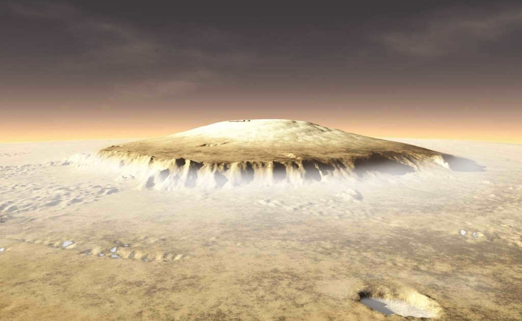 Mount Olympus on Mars