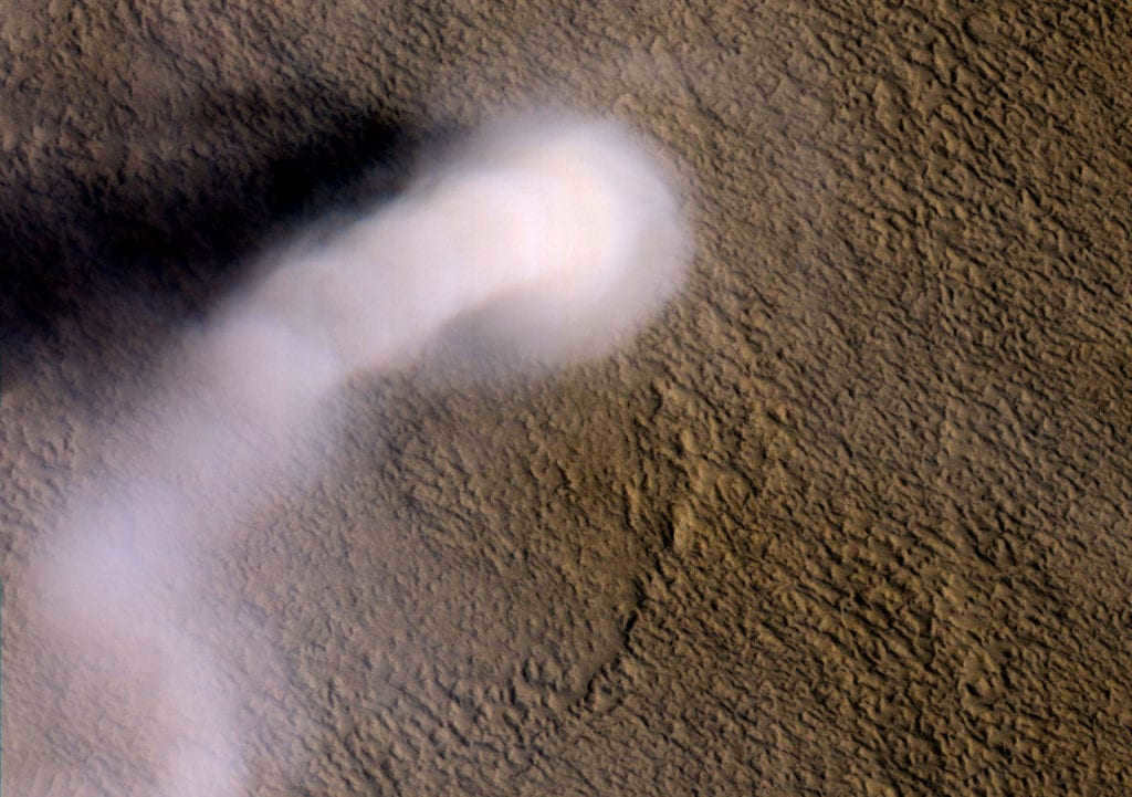 Dust storms on Mars