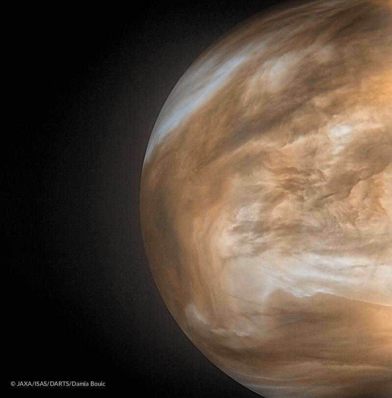 Photo of Venus from orbit taken by the Japanese Akatsuki spacecraft.