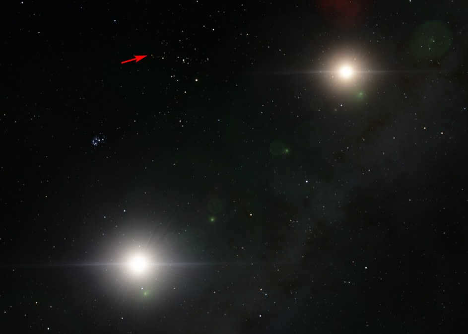Proxima Centauri in the Alpha Centauri system