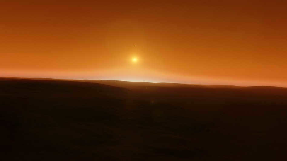 The closest star to Earth is Proxima Centauri. This is what it might look like in the sky of one of its planets.