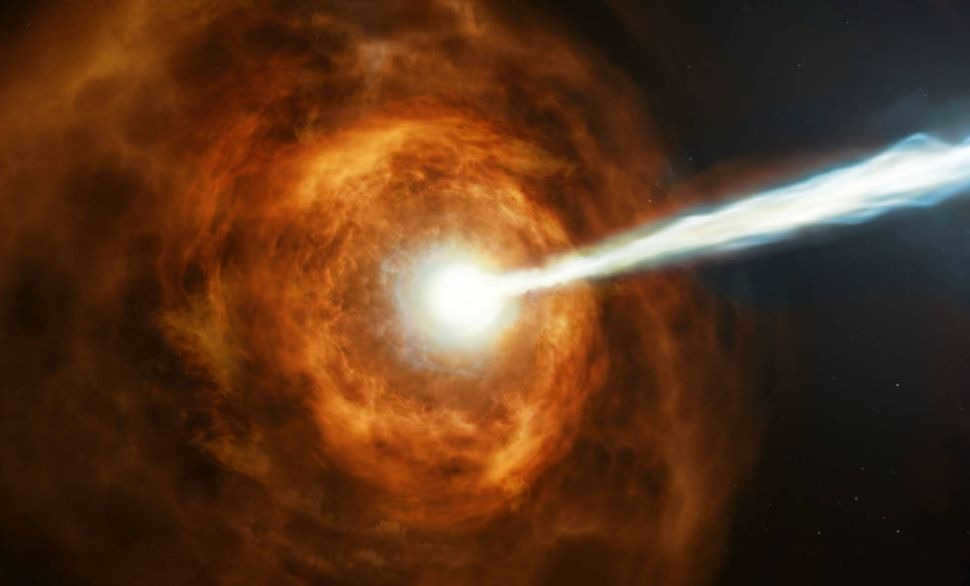 Gamma-ray burst artwork