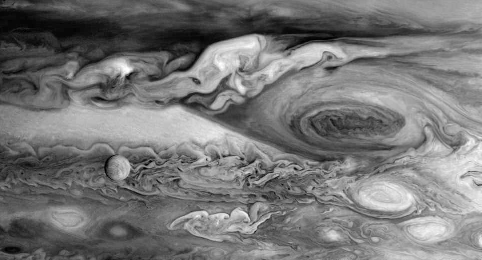 Jupiter and Europa through the eyes of Voyager 1