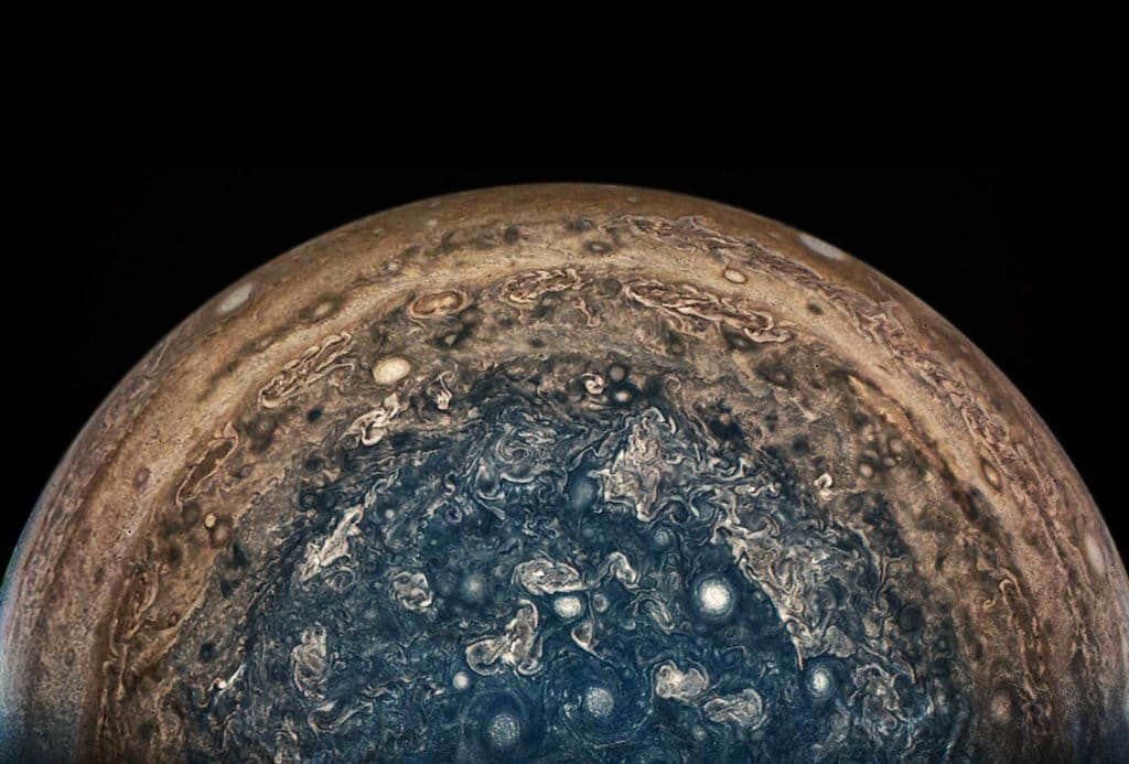 Juno image of Jupiter