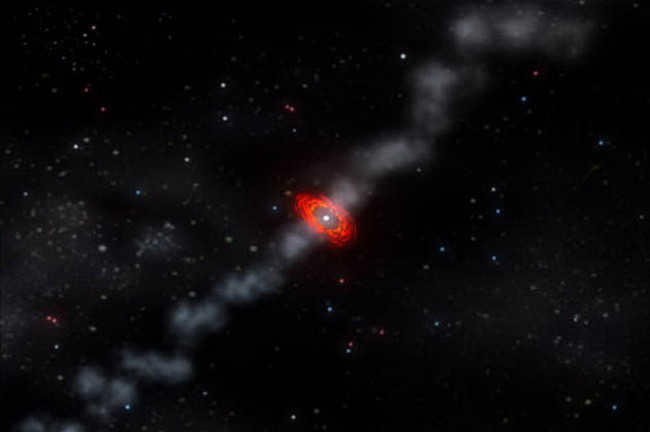 Giant gamma-ray ring