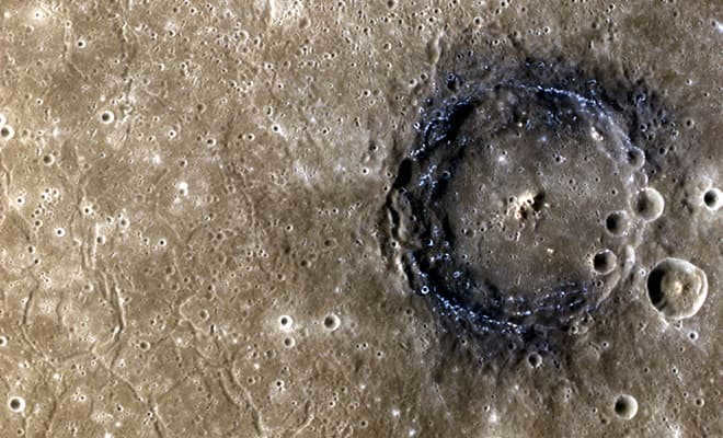 Crater on Mercury