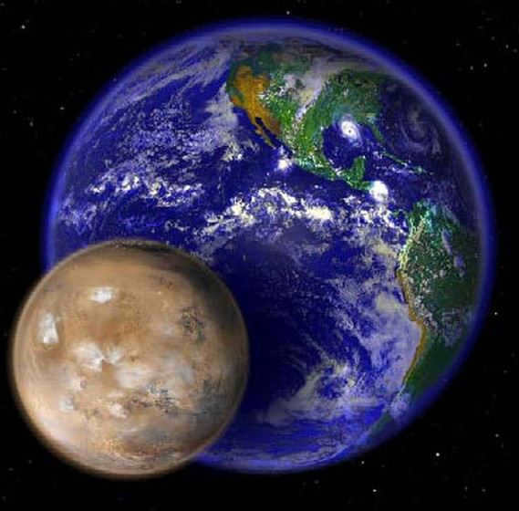 Mars is much smaller than Earth.