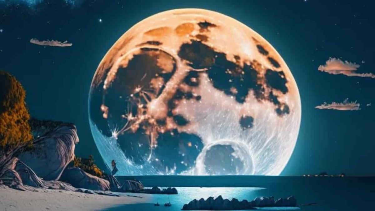 The super moon makes the night sky appear larger
