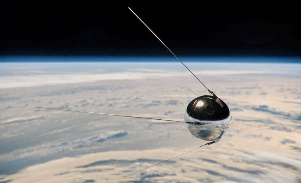Image of the satellite during the flight