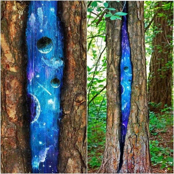 "Garden of planets", hidden space of Yekaterinburg, space in the trees of Yekaterinburg
