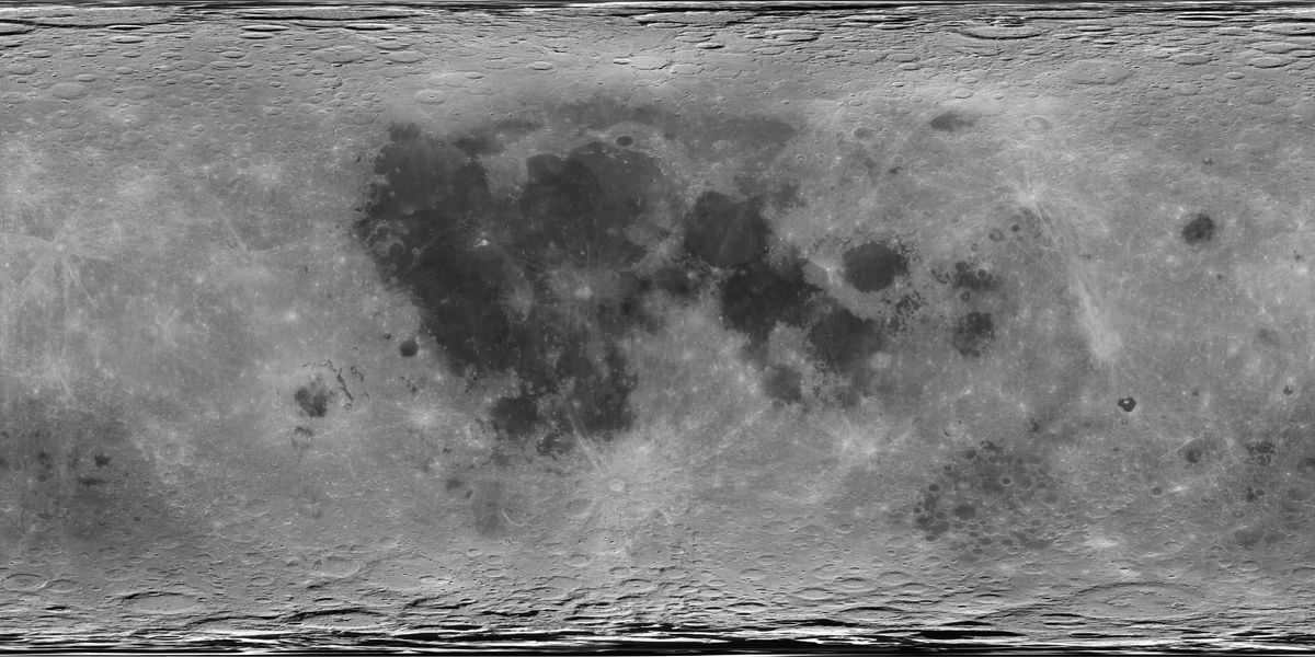 Map of the lunar surface