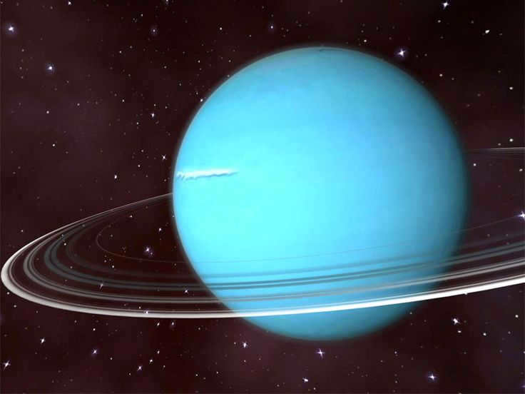 Uranus makes one revolution in 84 Earth years.