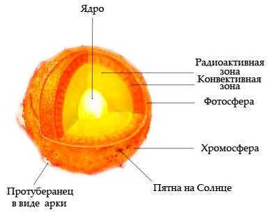 Structure of the sun