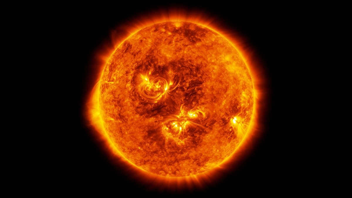 The sun's temperature and brightness