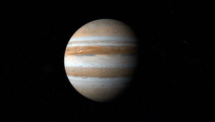 Planet Jupiter in the Solar System