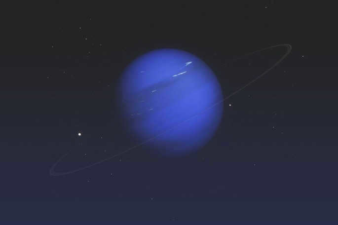Planet Neptune in the Solar System