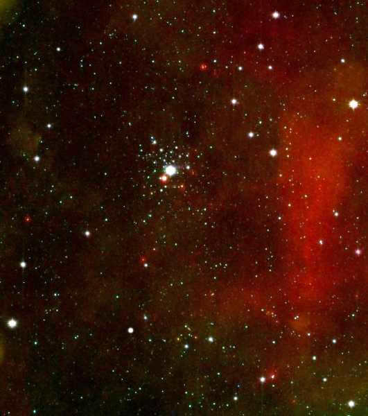 Tau of the Big Dog in the y scattered star cluster NGC 2362