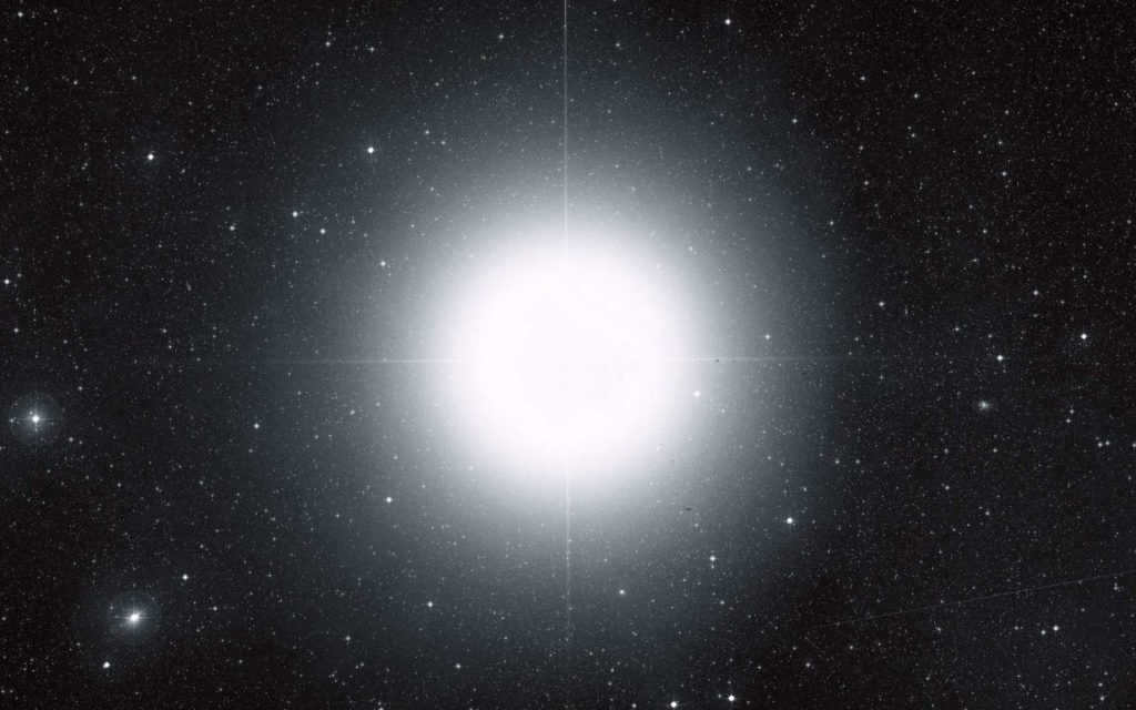 brightest star in the world Sirius 
