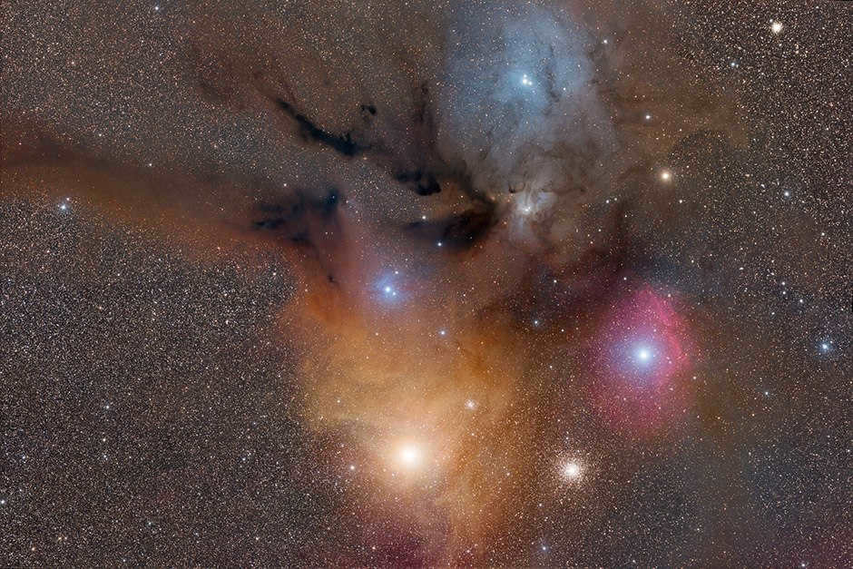 Nebula near Antares and Rho of Serpentor