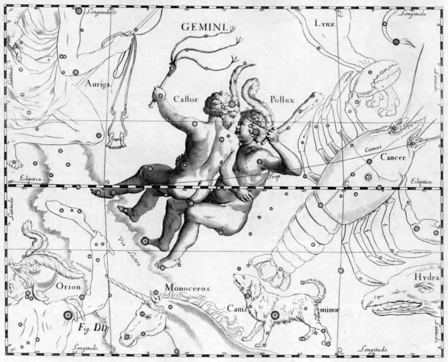 The constellation Gemini (1690).