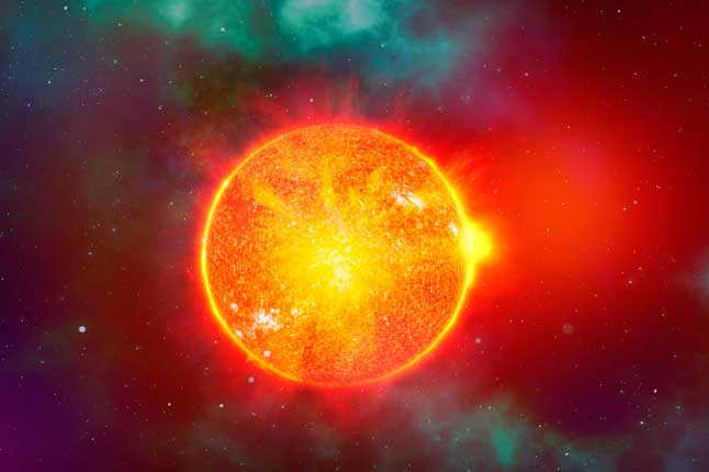 Sun, star, space, luminary, universe.