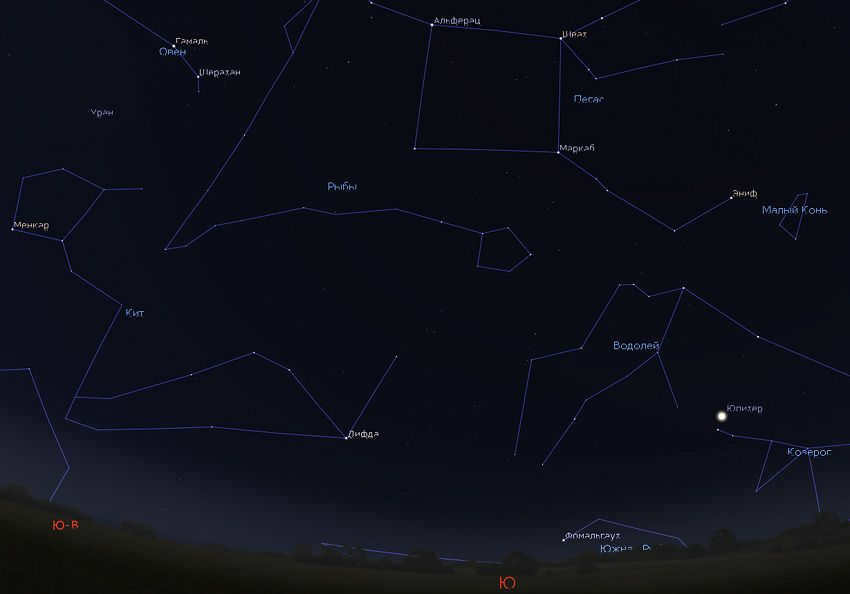 fall sky constellations