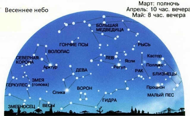  constellations in spring