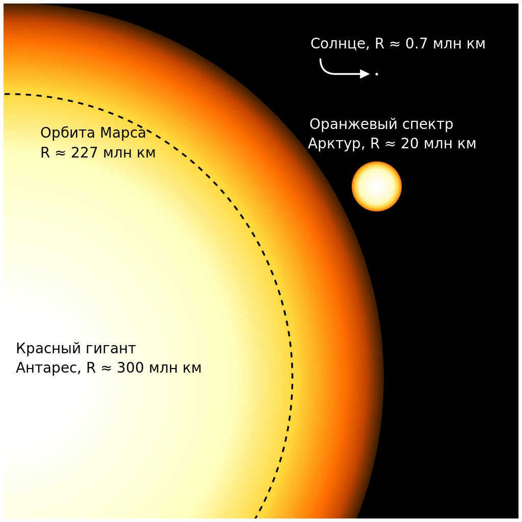 UY Scuti, a red hypergiant compared to our Sun.
