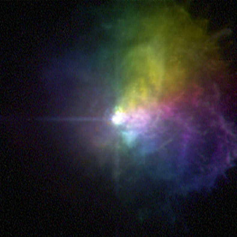 VY Big Dog hypergiant VY ejects huge amounts of gas during its outburst