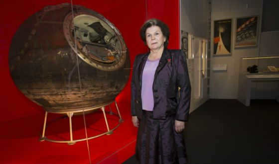 Valentina Tereshkova and the Vostok-6 capsule