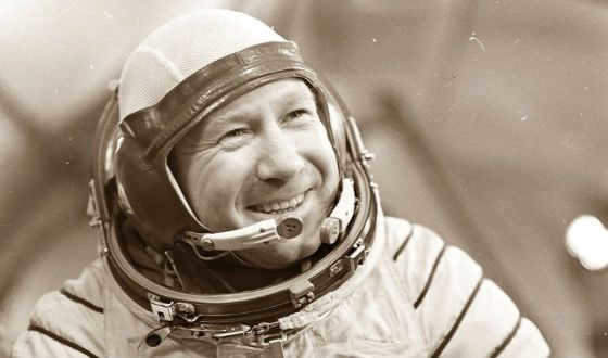 The first man in outer space