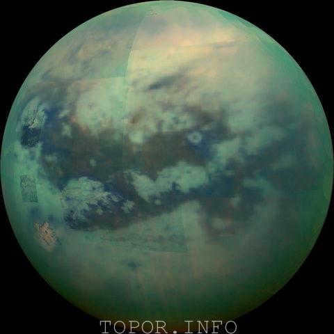 Titan. View through the clouds