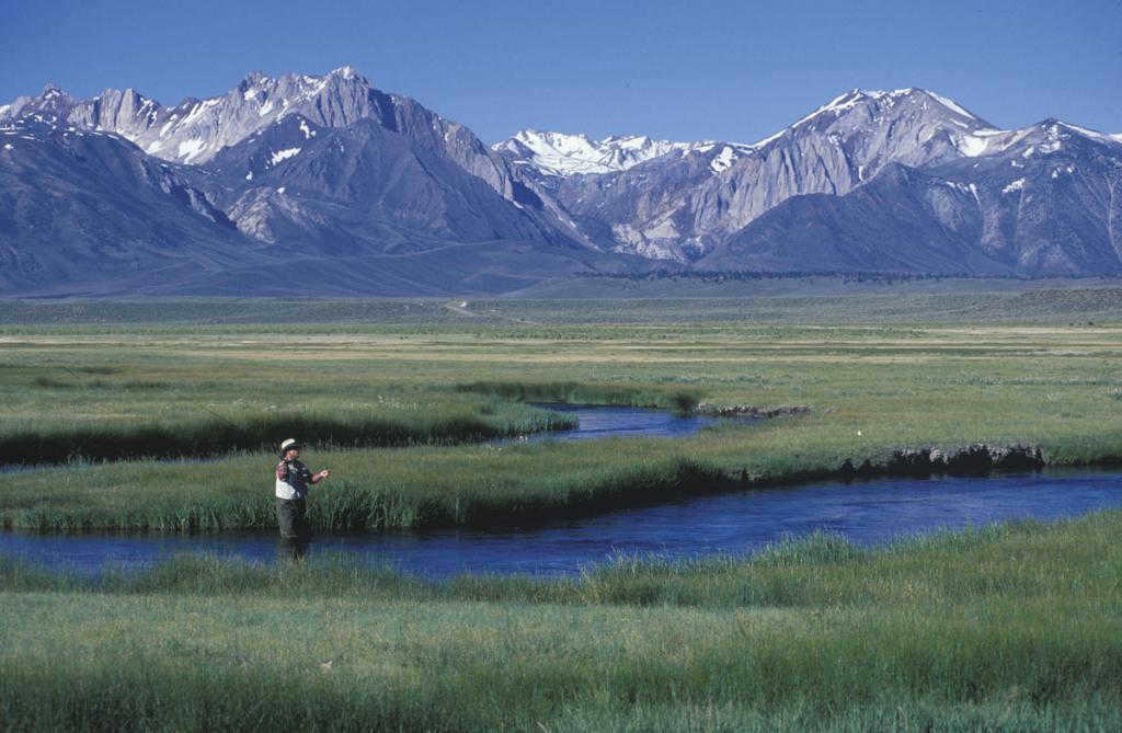 plain against mountains