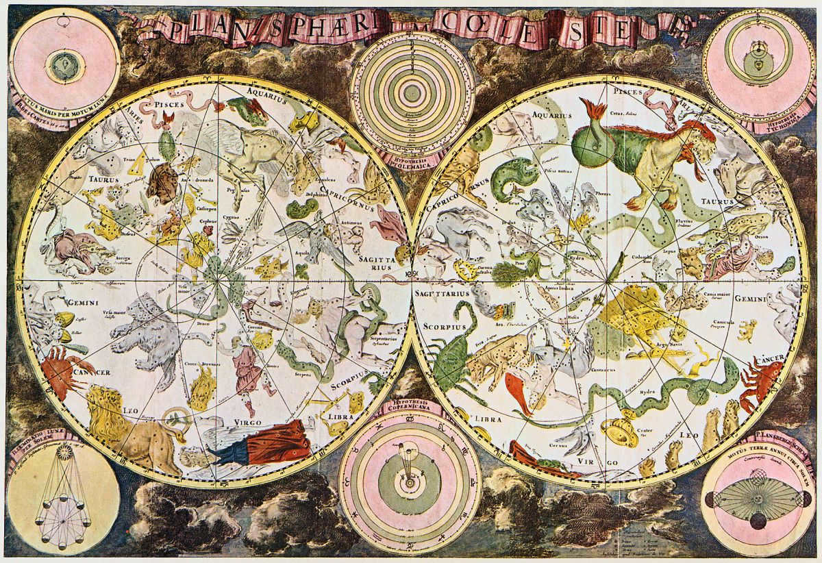 A 17th century star chart by the Dutch scientist Frederick de Wit.
