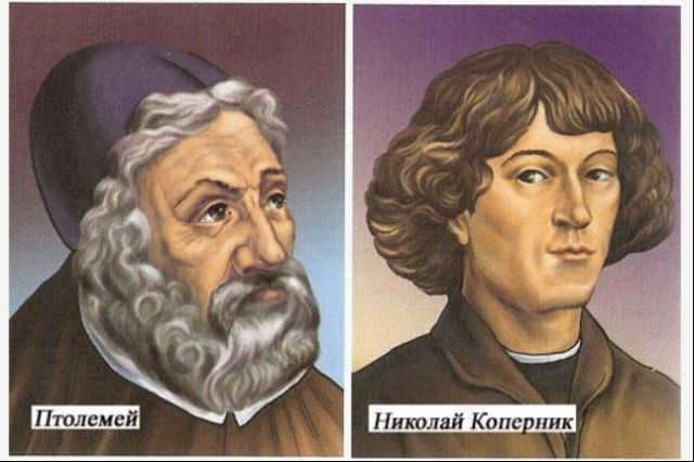 Nicolaus Copernicus and Claudius Ptolemy