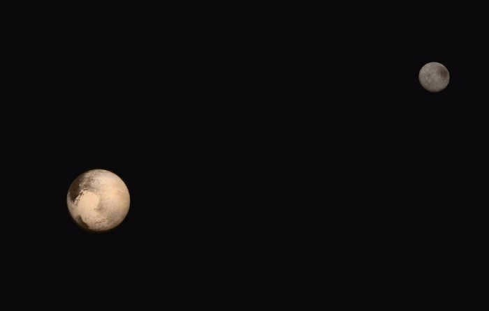 Pluto and its companion Charon