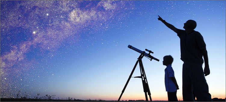 people looking at the stars