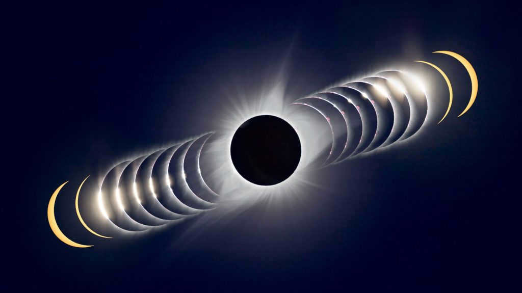 Hybrid solar eclipse