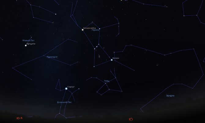winter starry skies