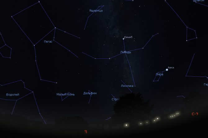 starry sky in November