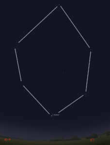winter hexagon in moscow