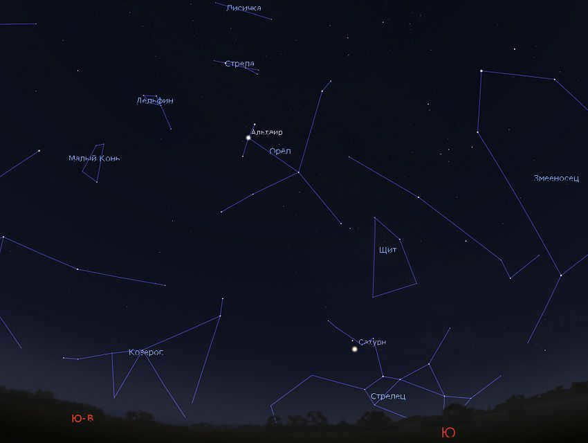 constellations in the summer sky