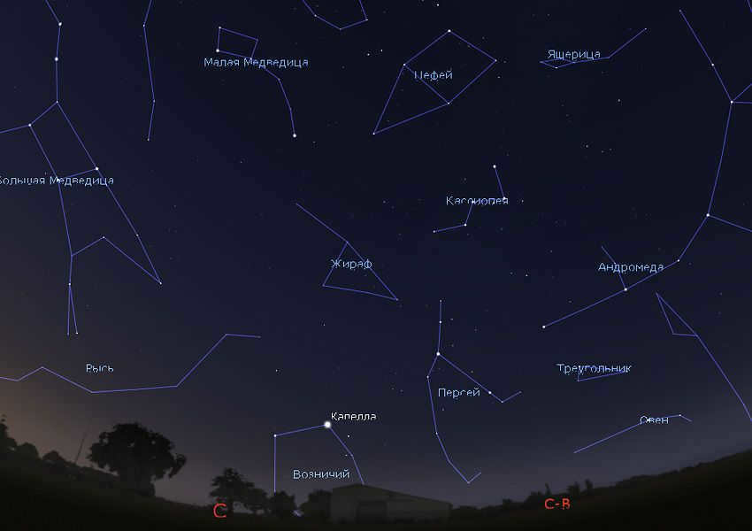 starry sky in august 2019