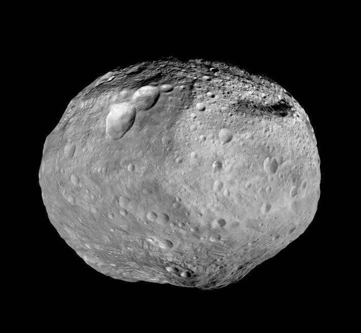 Asteroid Vesta surface