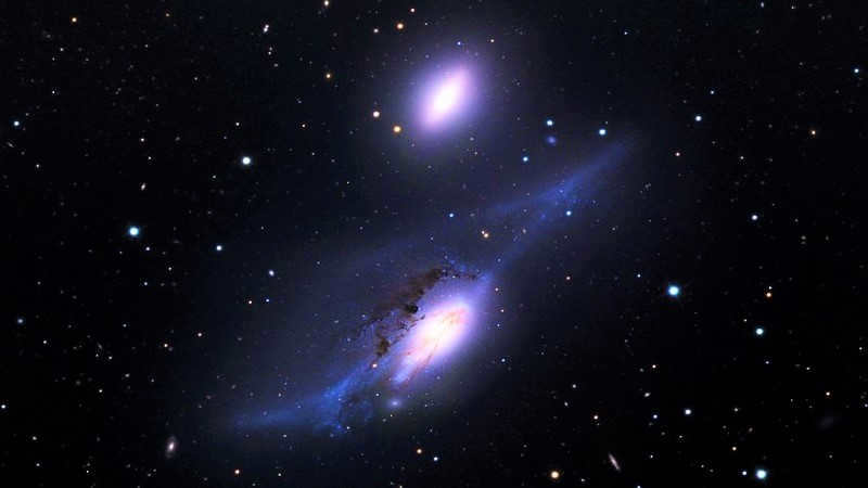 Galactic pair Virgo Eyes
