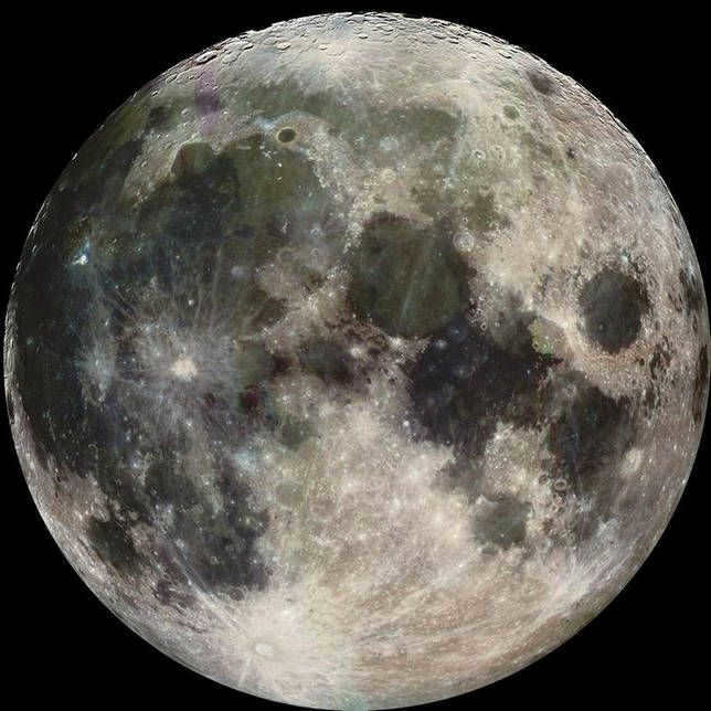 Moon in real color
