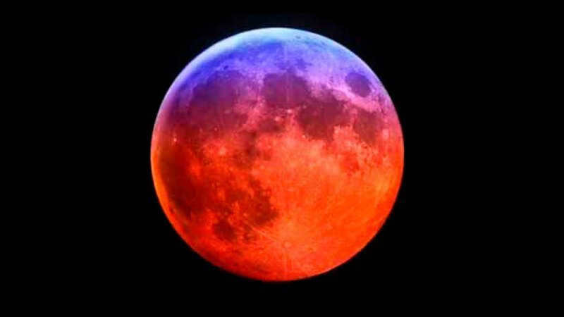 Eclipse as a cause of the moon's reddening